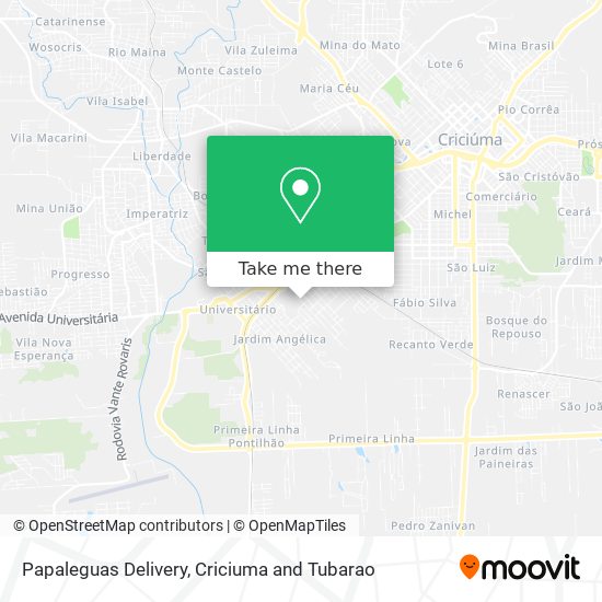 Papaleguas Delivery map