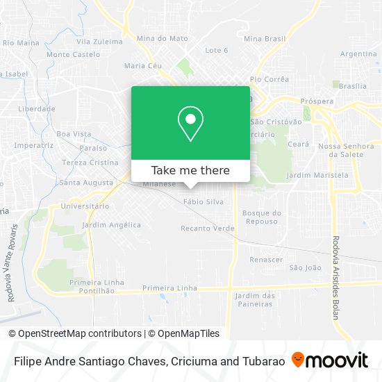 Filipe Andre Santiago Chaves map