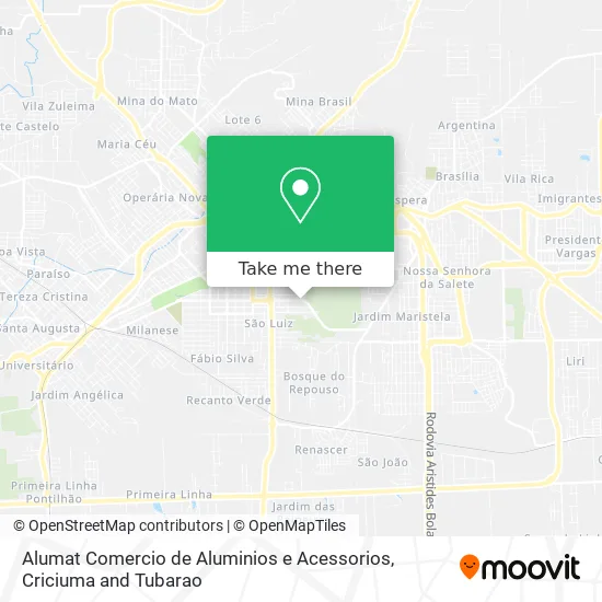 Alumat Comercio de Aluminios e Acessorios map