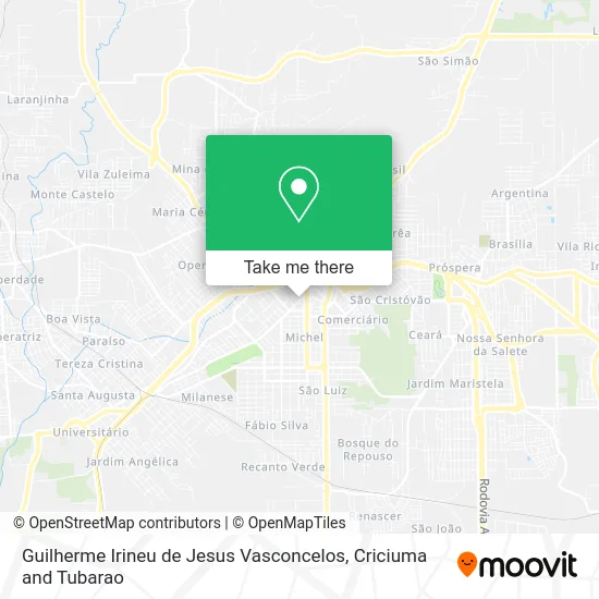Guilherme Irineu de Jesus Vasconcelos map