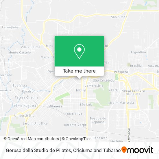 Gerusa della Studio de Pilates map