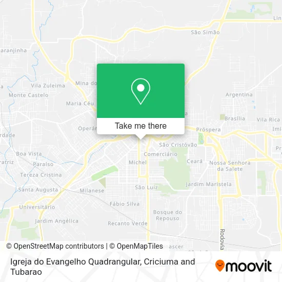 Igreja do Evangelho Quadrangular map