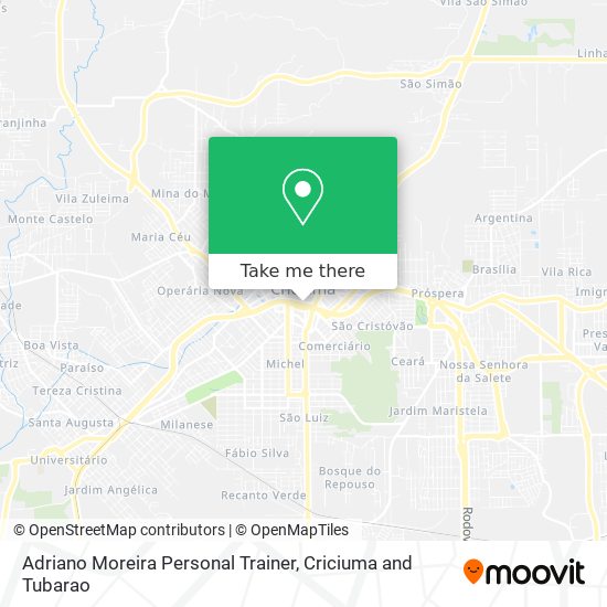 Adriano Moreira Personal Trainer map