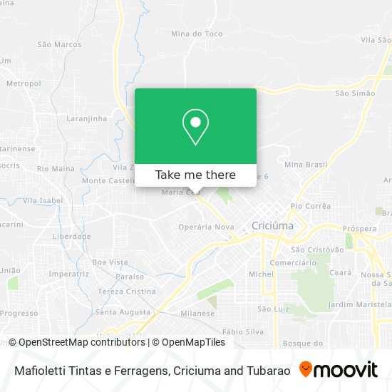 Mafioletti Tintas e Ferragens map