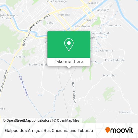 Galpao dos Amigos Bar map