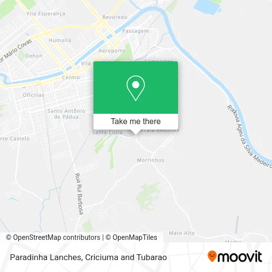 Paradinha Lanches map