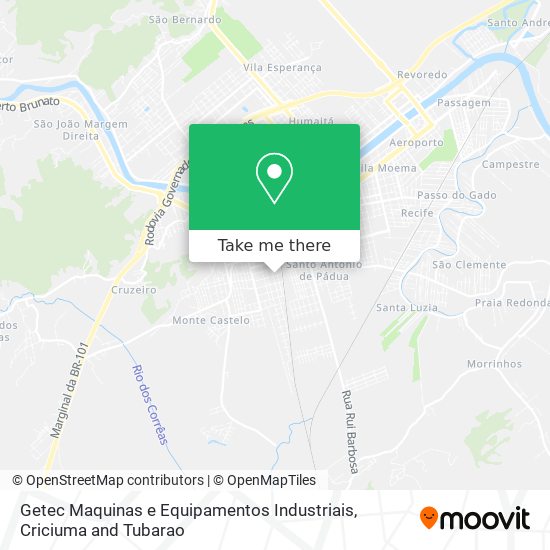 Getec Maquinas e Equipamentos Industriais map