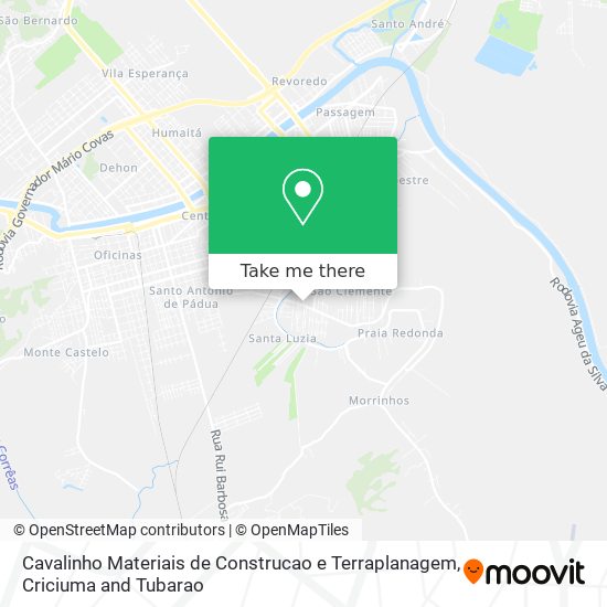 Cavalinho Materiais de Construcao e Terraplanagem map
