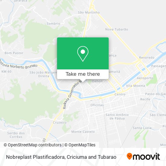 Mapa Nobreplast Plastificadora