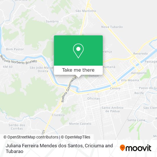 Juliana Ferreira Mendes dos Santos map