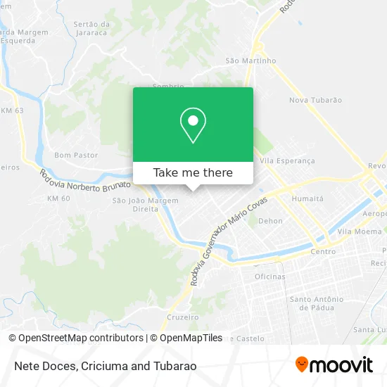 Nete Doces map