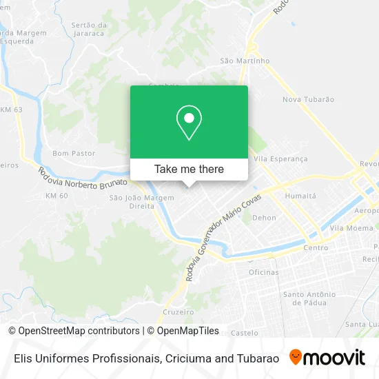 Elis Uniformes Profissionais map