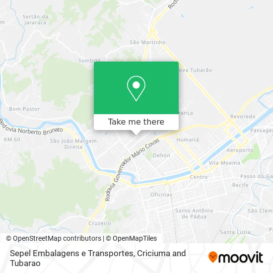 Sepel Embalagens e Transportes map