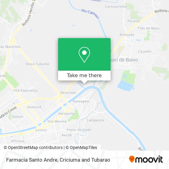 Mapa Farmacia Santo Andre