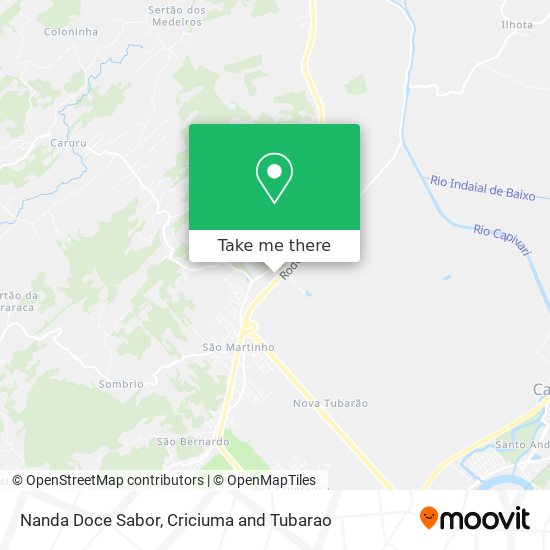 Mapa Nanda Doce Sabor