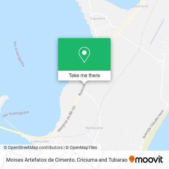 Moises Artefatos de Cimento map