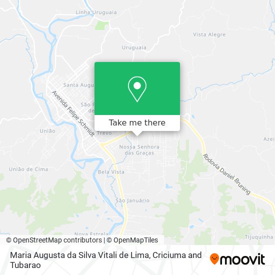 Maria Augusta da Silva Vitali de Lima map