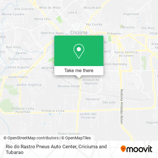 Rio do Rastro Pneus Auto Center map