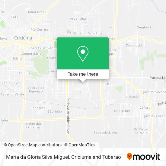 Maria da Gloria Silva Miguel map