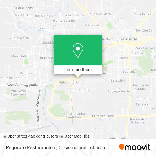 Pegoraro Restaurante e map