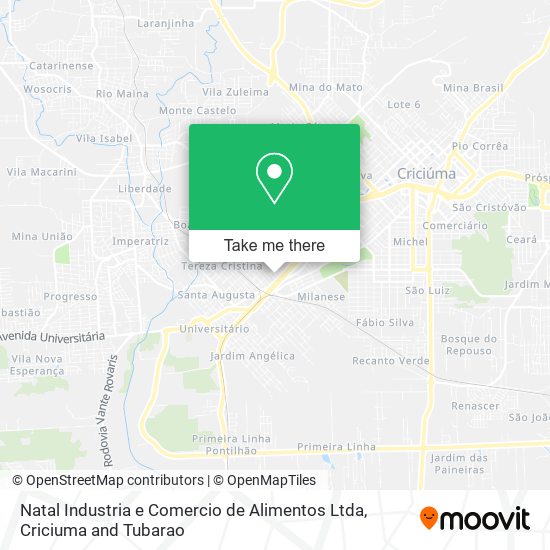 Natal Industria e Comercio de Alimentos Ltda map