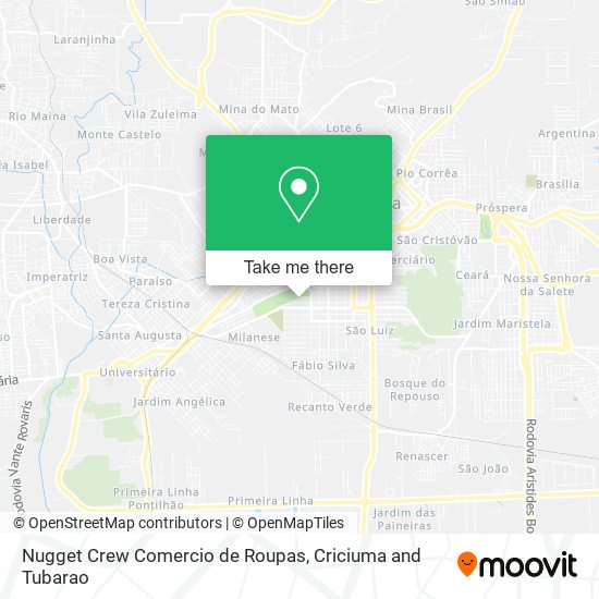 Mapa Nugget Crew Comercio de Roupas