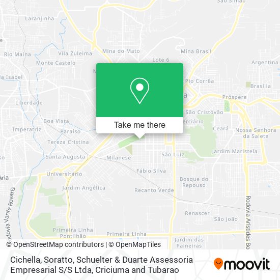 Cichella, Soratto, Schuelter & Duarte Assessoria Empresarial S / S Ltda map