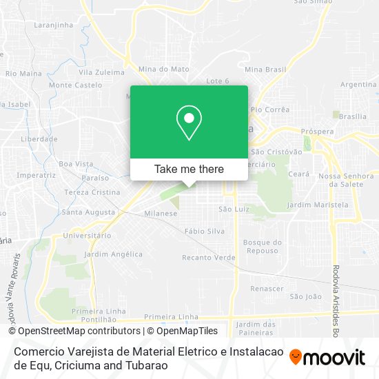 Comercio Varejista de Material Eletrico e Instalacao de Equ map