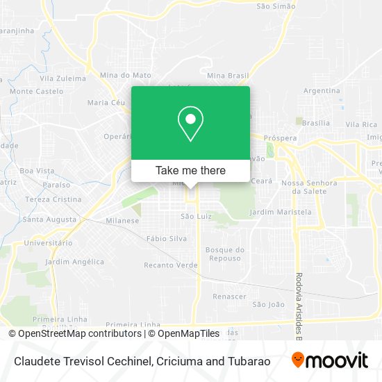 Claudete Trevisol Cechinel map