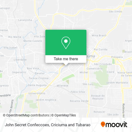 John Secret Confeccoes map