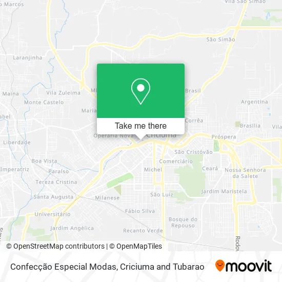 Confecção Especial Modas map
