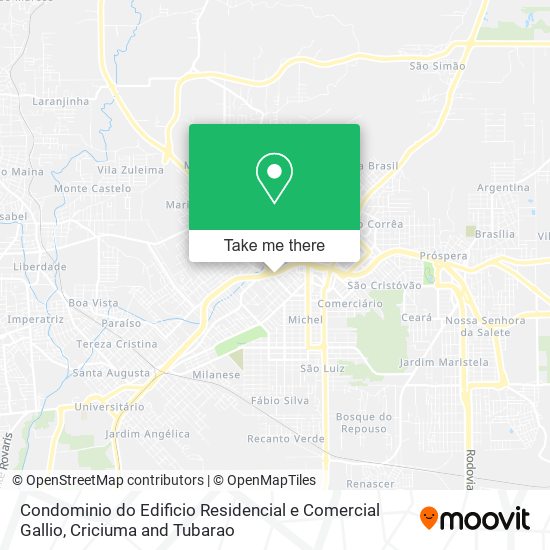 Condominio do Edificio Residencial e Comercial Gallio map