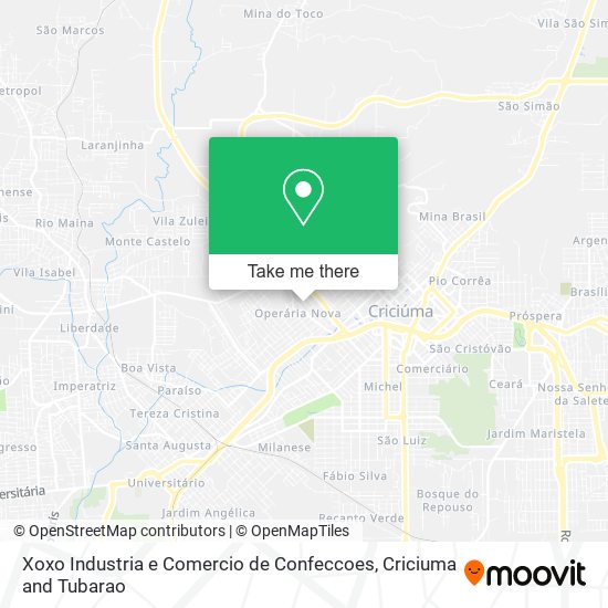 Xoxo Industria e Comercio de Confeccoes map