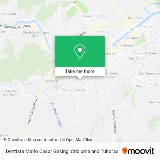 Mapa Dentista Mario Cesar Gesing