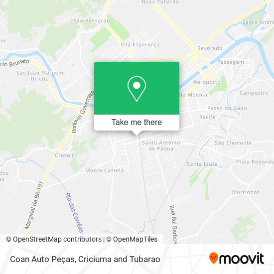 Coan Auto Peças map