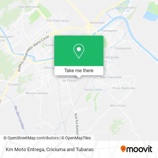 Km Moto Entrega map