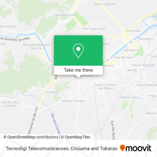 Tecnodigi Telecomunicacoes map
