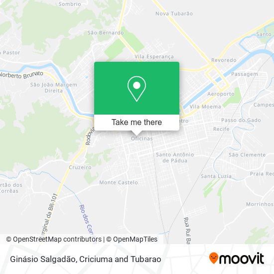 Ginásio Salgadão map