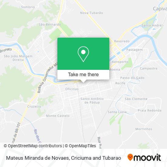 Mateus Miranda de Novaes map