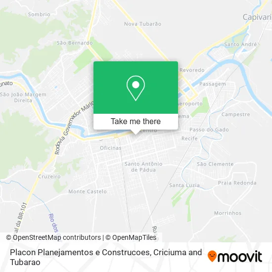 Placon Planejamentos e Construcoes map