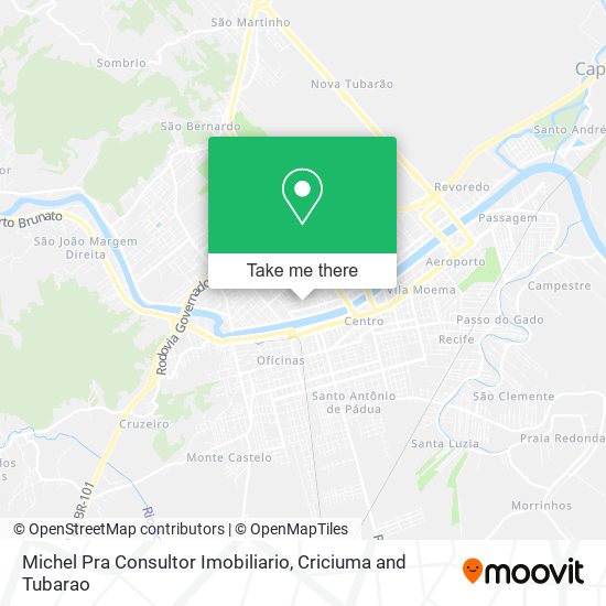 Mapa Michel Pra Consultor Imobiliario