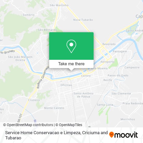 Service Home Conservacao e Limpeza map