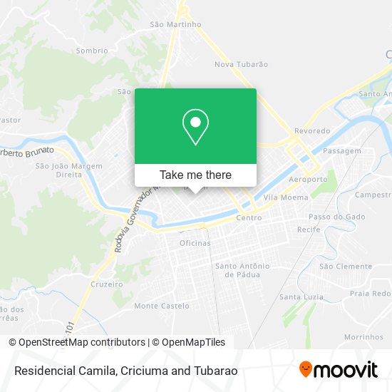 Residencial Camila map