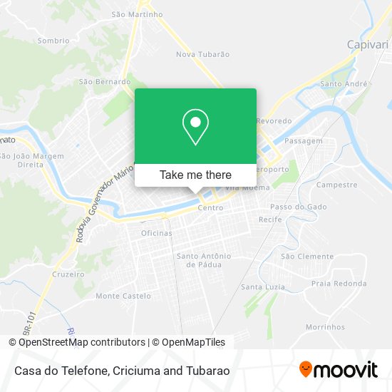 Casa do Telefone map