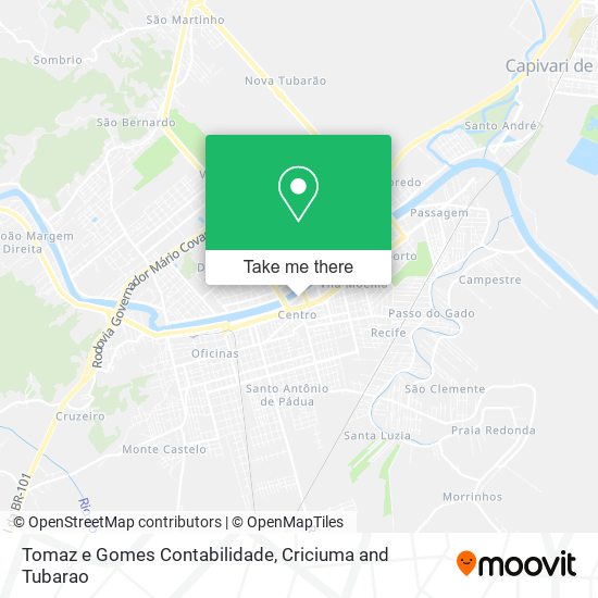 Tomaz e Gomes Contabilidade map