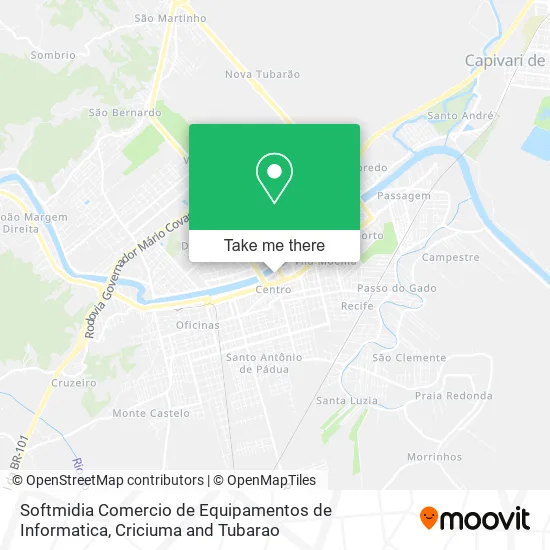 Softmidia Comercio de Equipamentos de Informatica map