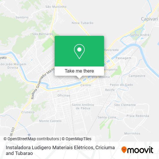 Instaladora Ludigero Materiais Elétricos map