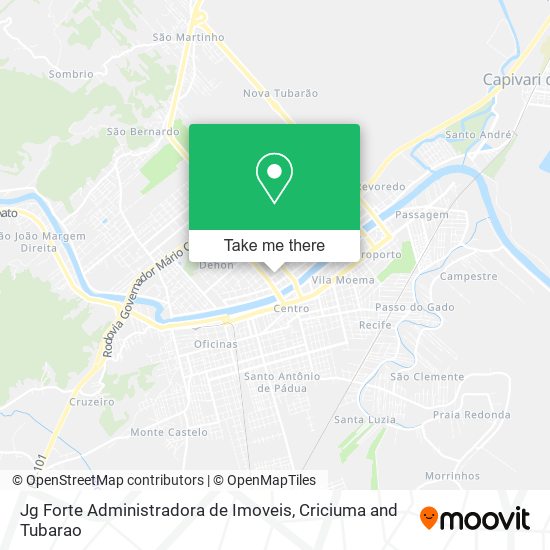 Mapa Jg Forte Administradora de Imoveis