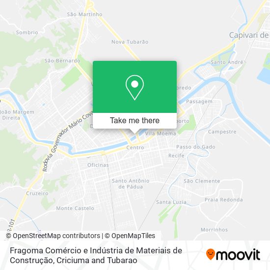 Fragoma Comércio e Indústria de Materiais de Construção map