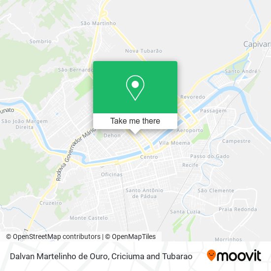 Dalvan Martelinho de Ouro map